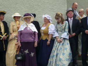 At the tercentenary service