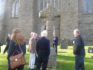 After the blessing of the new cross