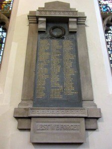 The memorial inside the chapel (Photo: Jo James)