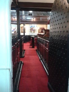 The studded door from the vestry to the chapel