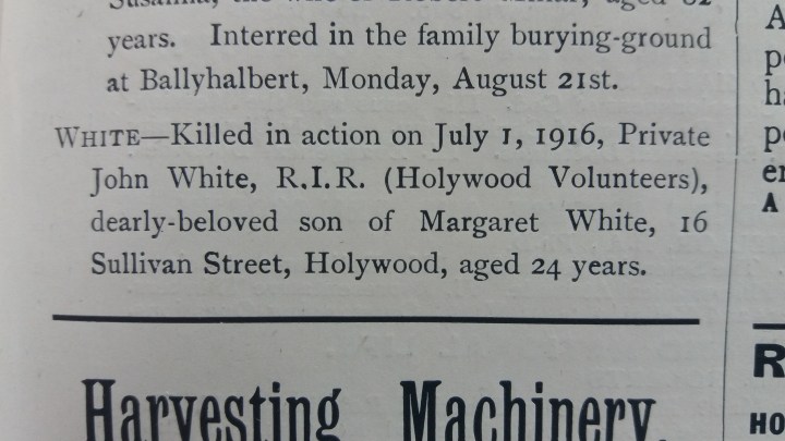 Private John White NSP