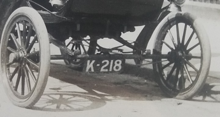 K218 numberplate