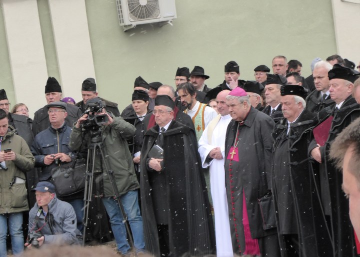 Bishop Ferenc Balint Benczedi of the HUC and Archbishop Gyorgy Jakubinyi