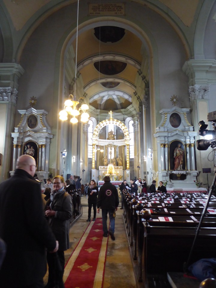 Inside the Church before the service
