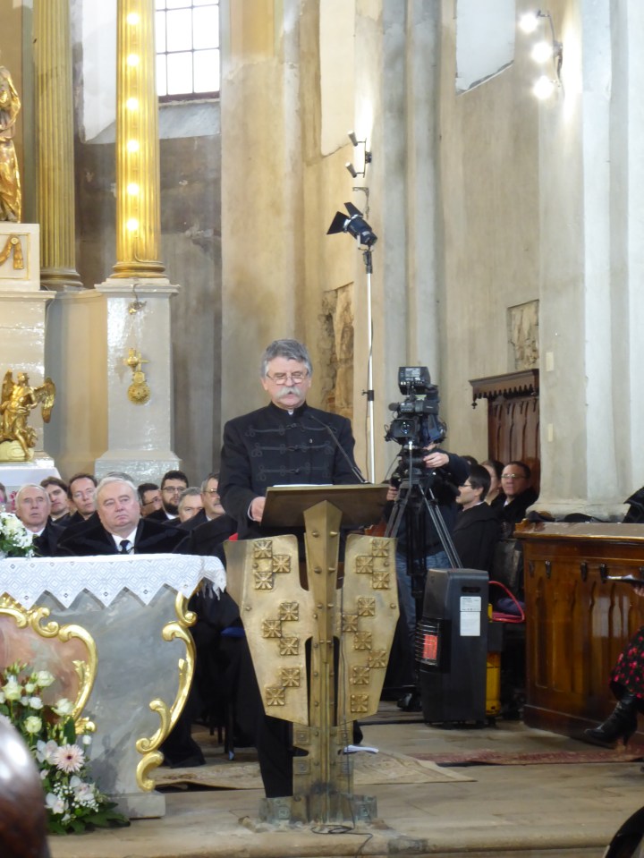 Laszlo Kover President of the Hungarian Parliament