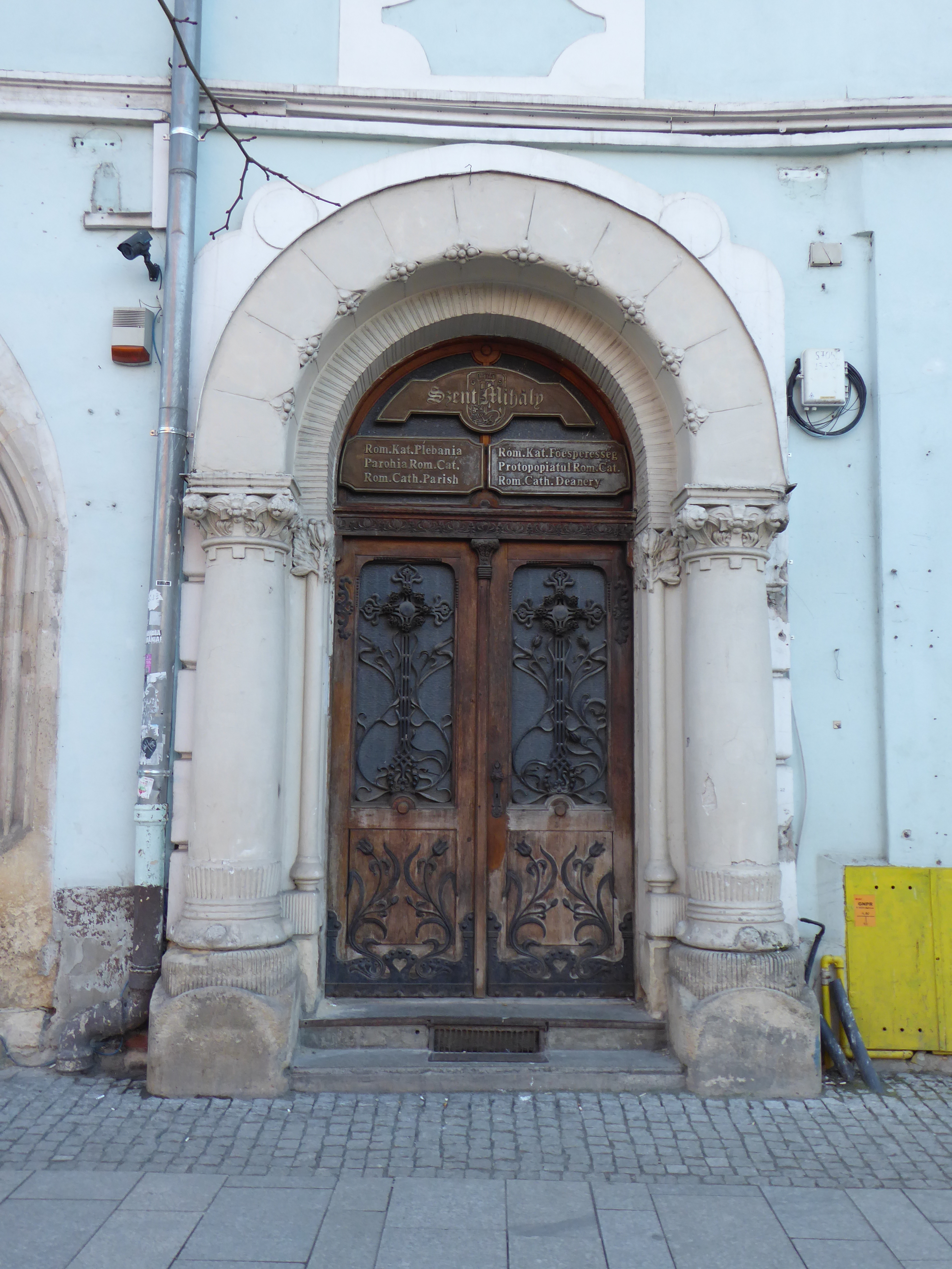 Catholic building door