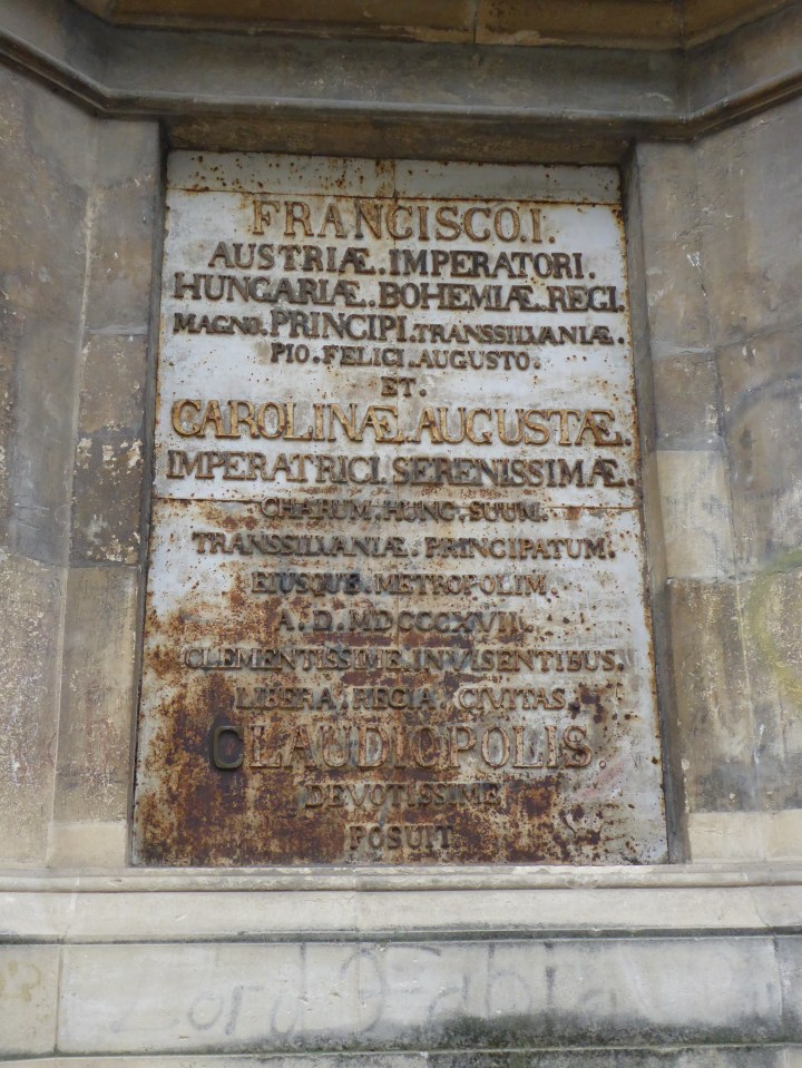 Plaque commemorating visit of emperor