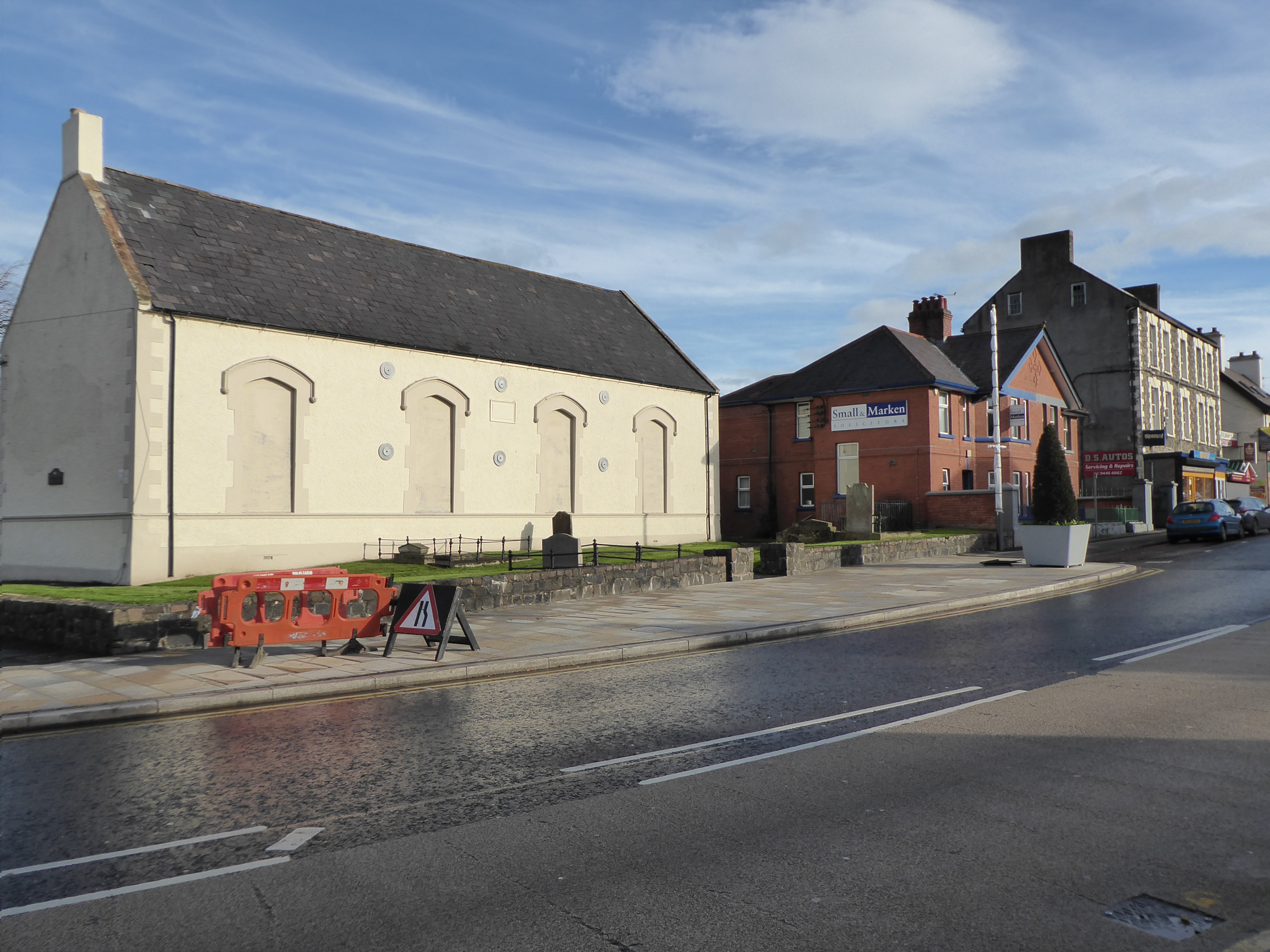 Antrim Exterior front including manse