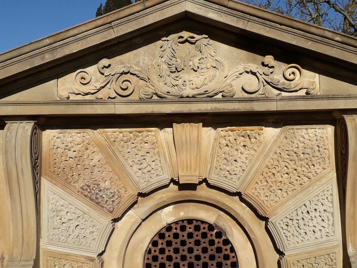 Clough Vault front detail 02